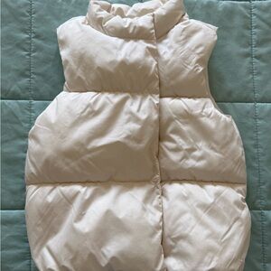 Old Navy Kids white Puffer Vest